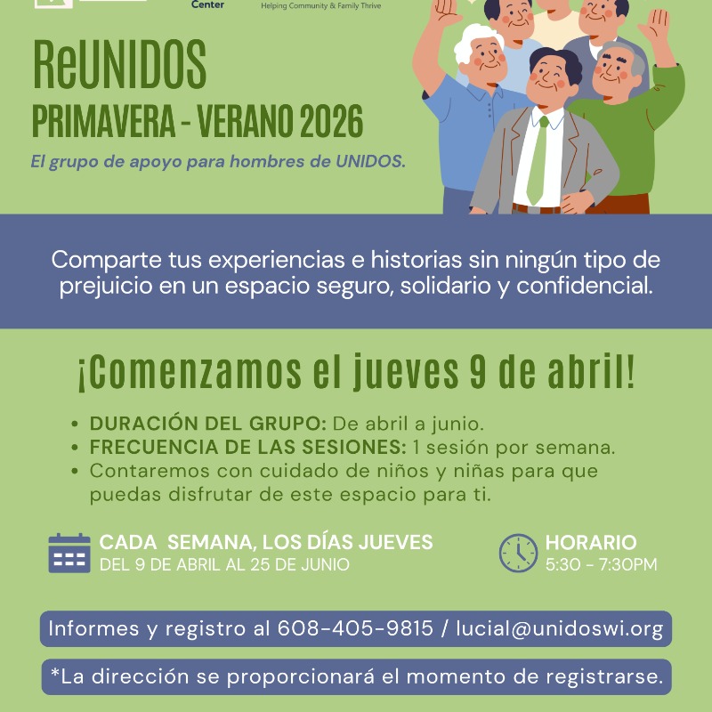 Latino Men's Wellness / Grupo de Apoyo Hombres